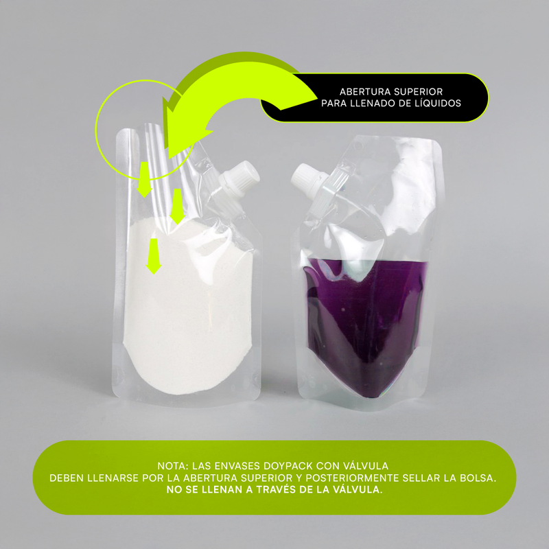 Pack Doypack con Válvula 1000 ml