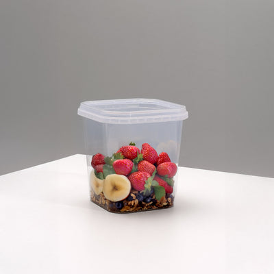 Caja Potes Cuadrados PP 1150 ml