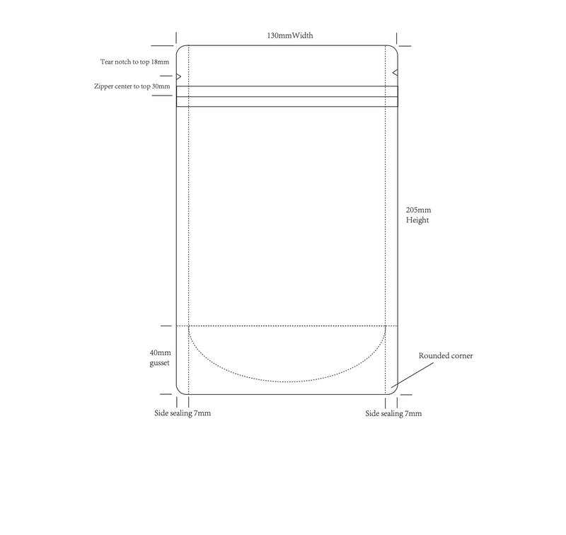 Pack Doypack Transparente 13 x 20,5 cm x 40+40 mm